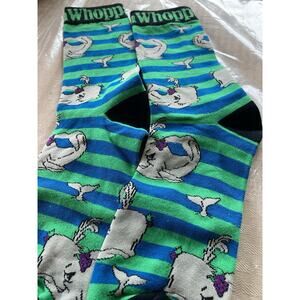 Bacchus 2025 Baccha Whoppa Green and Blue Sock New Orleans Mardi Gras Krewe Favo